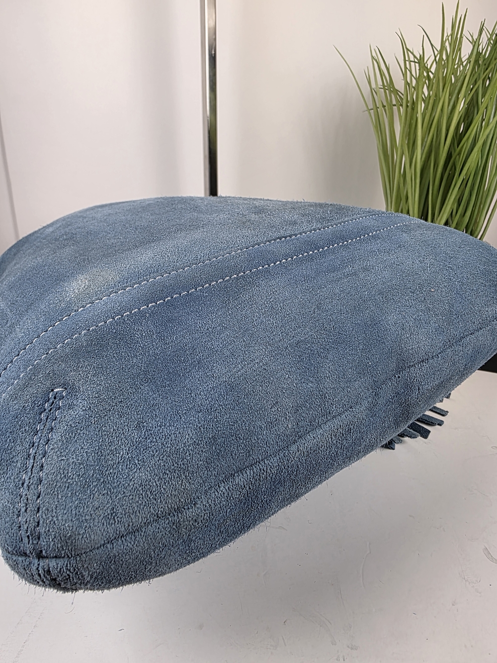 Coach Hobo 1419 Blue Suede Shoulder Shoulder Crossbody Rare Bag - Picture 7 of 14
